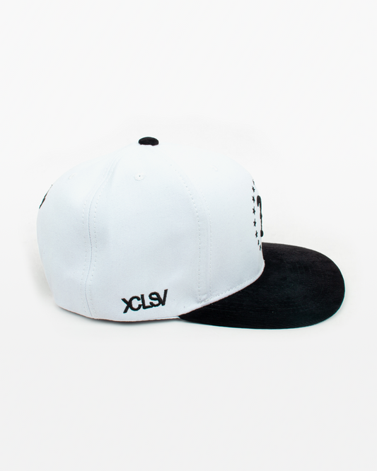 Gorra New Xclusiv Flat Rims Snapback Corduroy White - Xclusiv Clothing Company