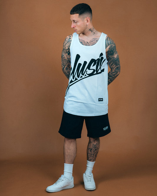 XCLUSIV SIGNATURE TANK TOP WHITE - Xclusiv Clothing Company