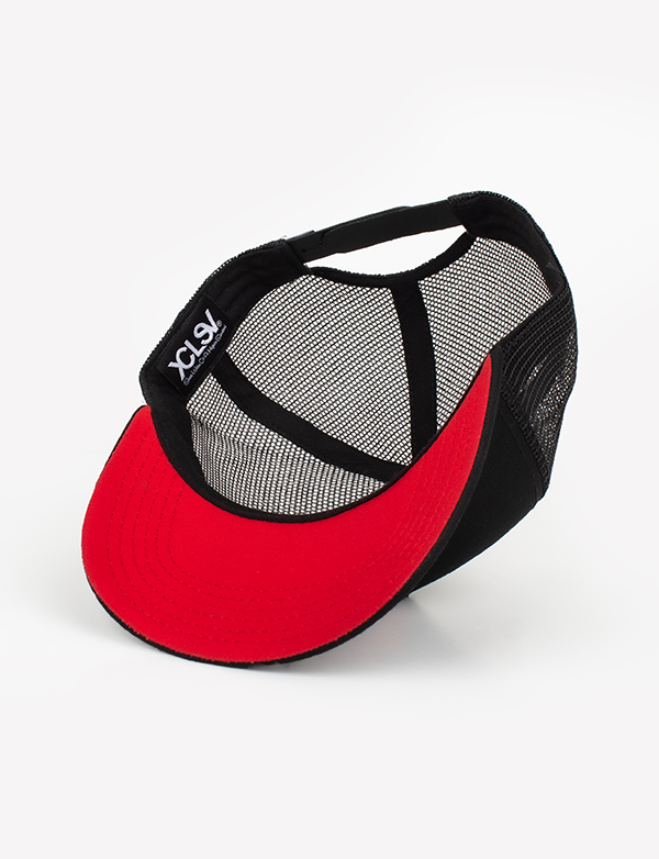 Gorra Xclusiv X TRUCKER HAT BLACK/RED - Xclusiv Clothing Company