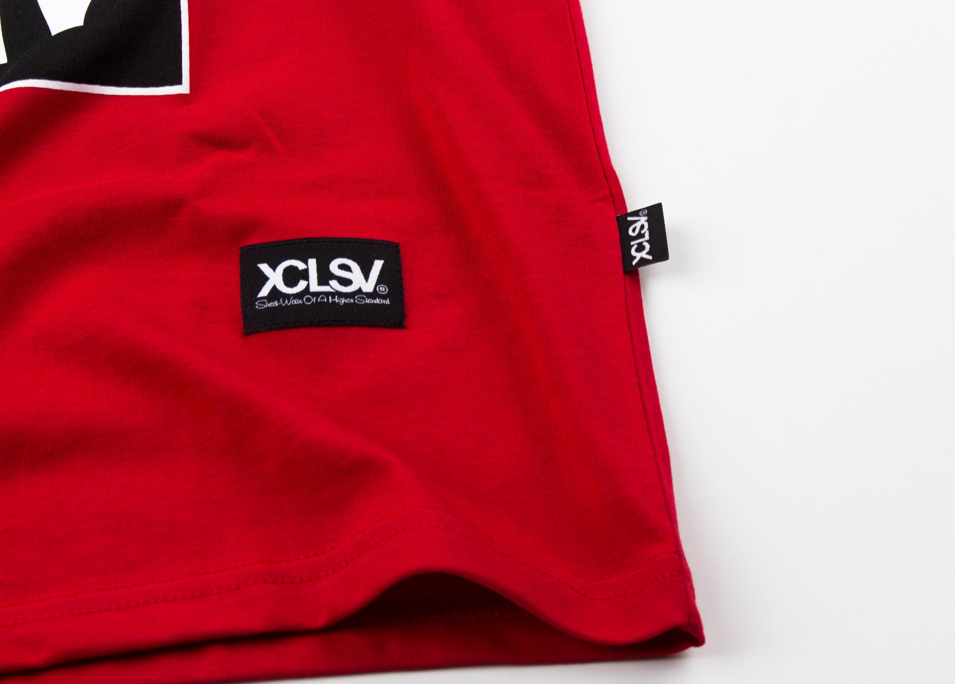 XCLUSIV RED STACKE DUP TSHIRT - Xclusiv Clothing Company