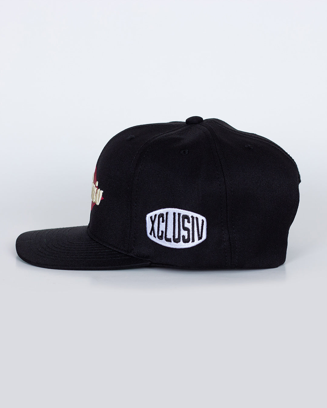 Gorra Xclusiv Cursive Rombo snapback Hat - Black - Xclusiv Clothing Company