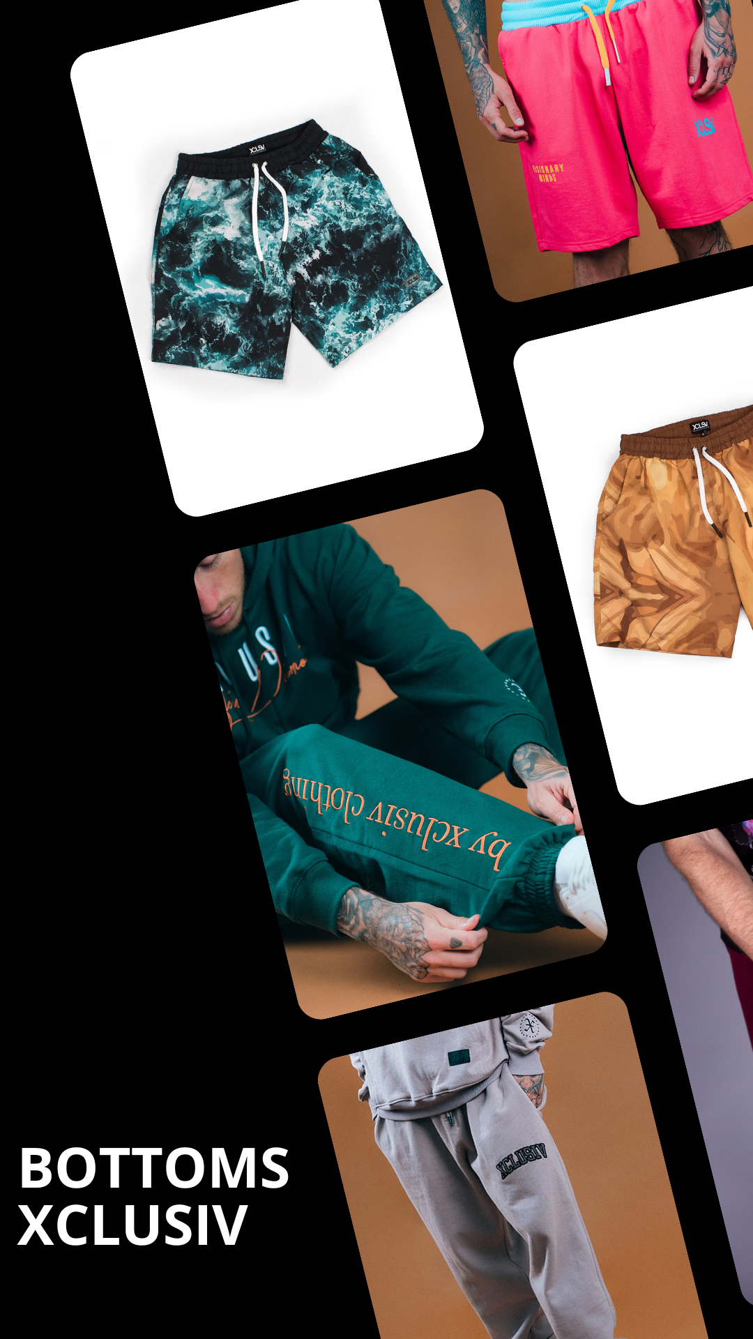Outfit de temporada para hombres: Explora nuestra variedad de shorts, pants y swim shorts de marca en tendencia. Complementa tu estilo urbano con nuestras opciones de streetwear. Descubre más en Xclusiv
