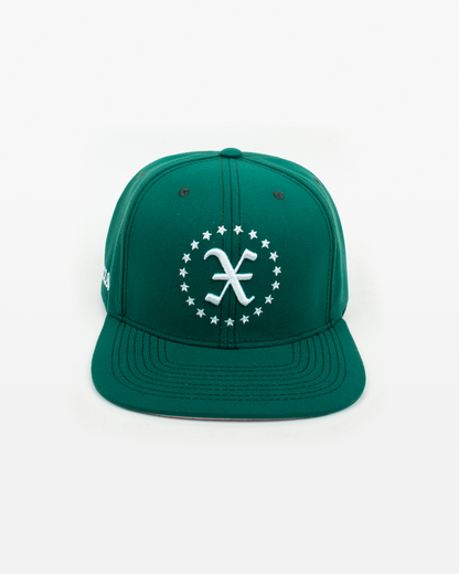 Gorra New Xclusiv Flat Rims Snapback Gamuza Green - Xclusiv Clothing Company