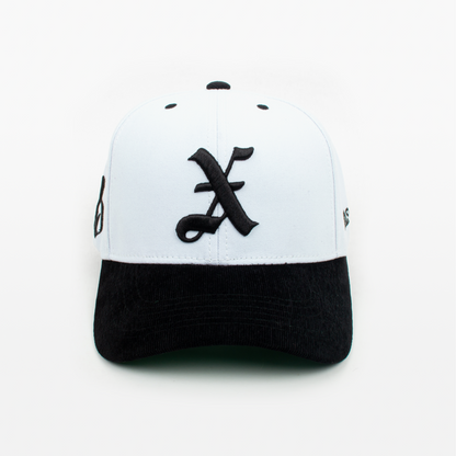 Gorra New Xclusiv X13 Dad Hat Corduroy Black & White - Xclusiv Clothing Company