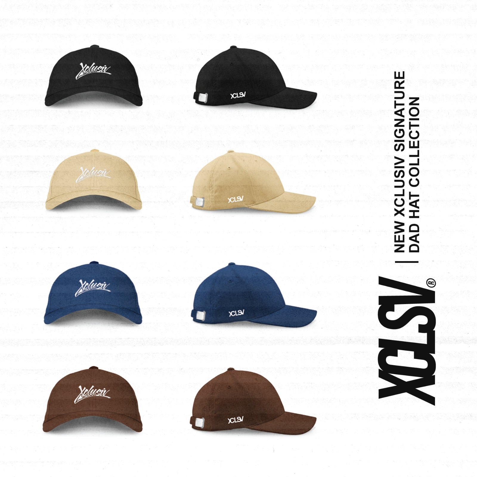 Gorra New Xclusiv Signature Dad Hat Navy Blue - Xclusiv Clothing Company