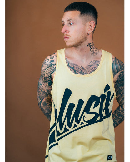 XCLUSIV SIGNATURE TANK TOP YELLOW - Xclusiv Clothing Company