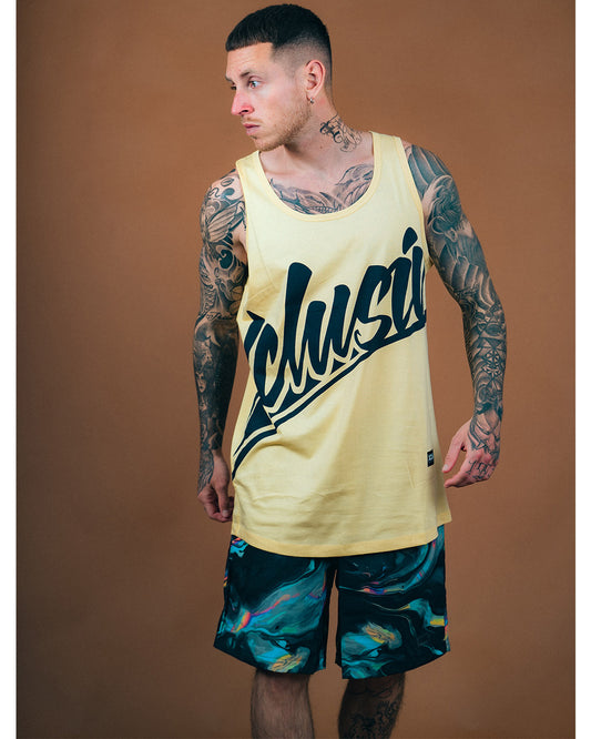 XCLUSIV SIGNATURE TANK TOP YELLOW - Xclusiv Clothing Company