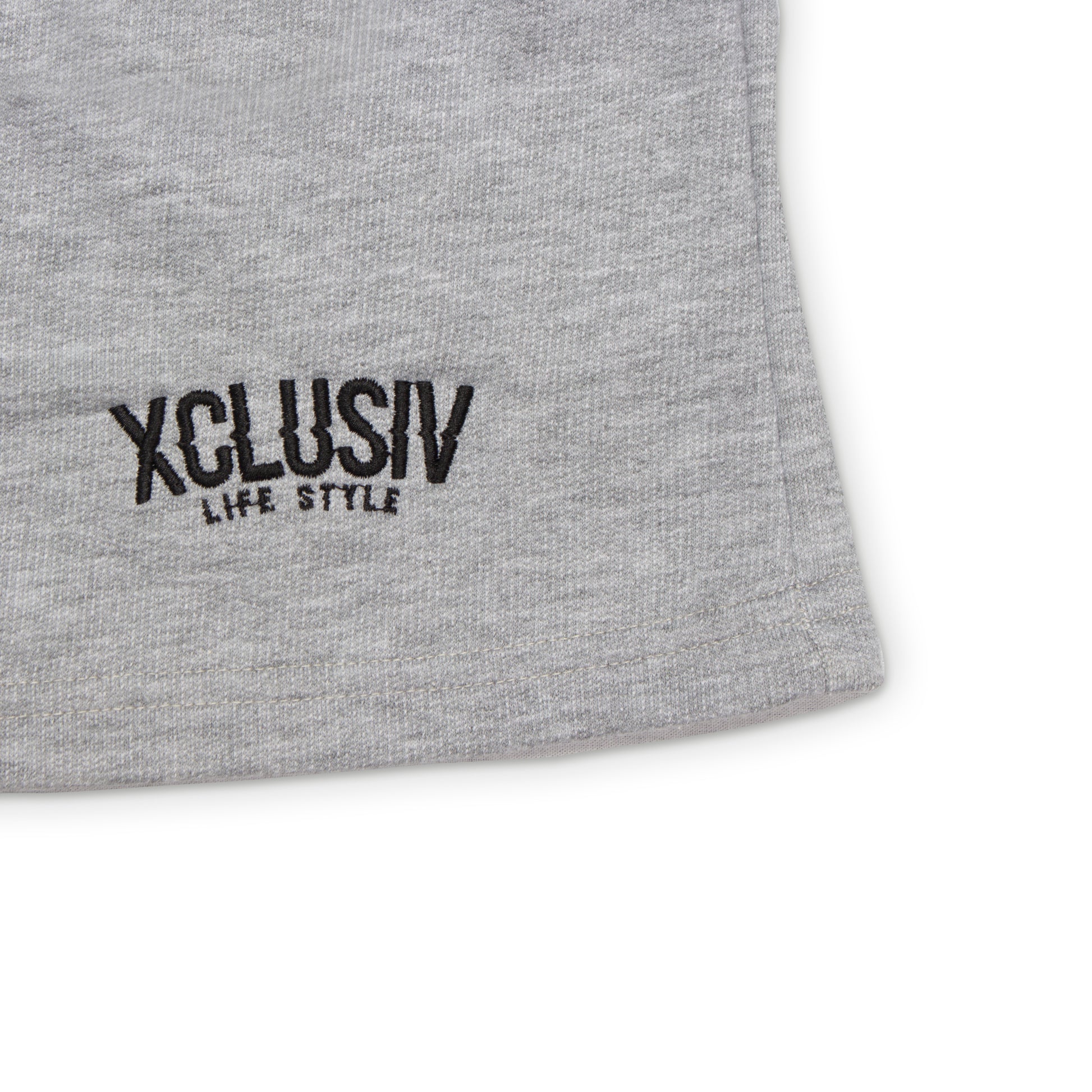 XCLUSIV FRENCH TERRY GRAY SHORT - Xclusiv Clothing Company