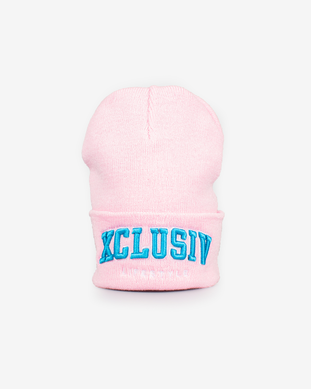 XCLUSIV PINK VARSITY BEANIE - Xclusiv Clothing Company