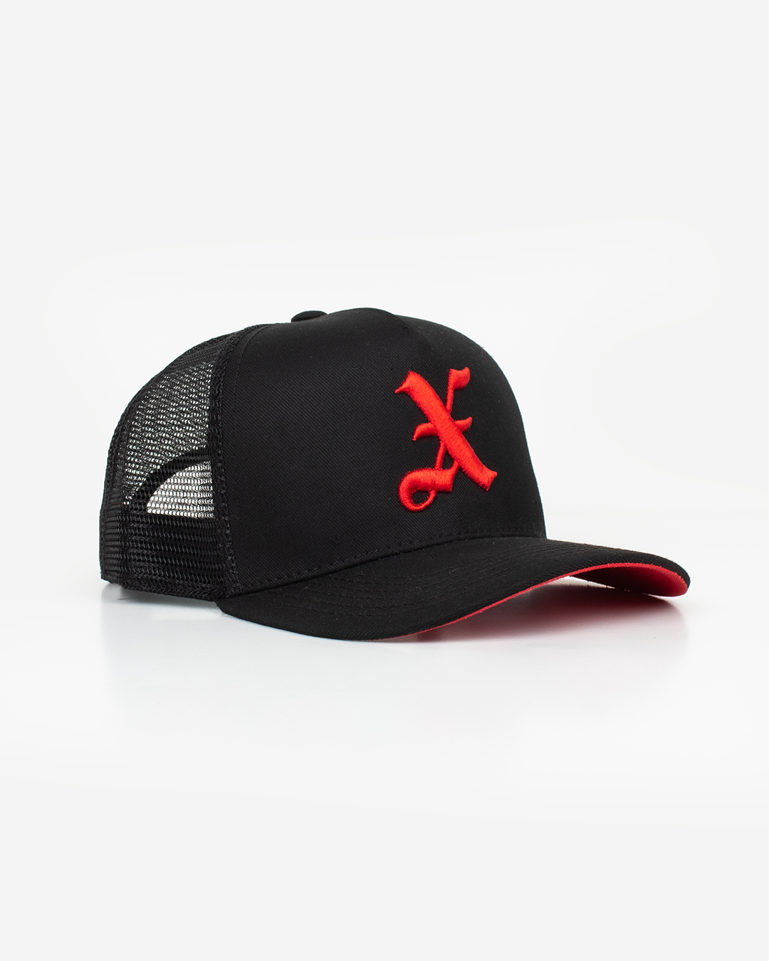 Gorra Xclusiv X TRUCKER HAT BLACK/RED - Xclusiv Clothing Company