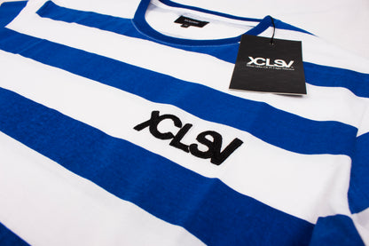 XCLUSIV STRIPED BLUE AND WHITE TSHIRT - Xclusiv Clothing Company