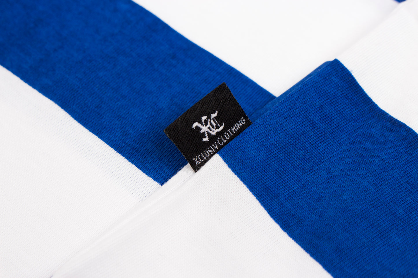 XCLUSIV STRIPED BLUE AND WHITE TSHIRT - Xclusiv Clothing Company
