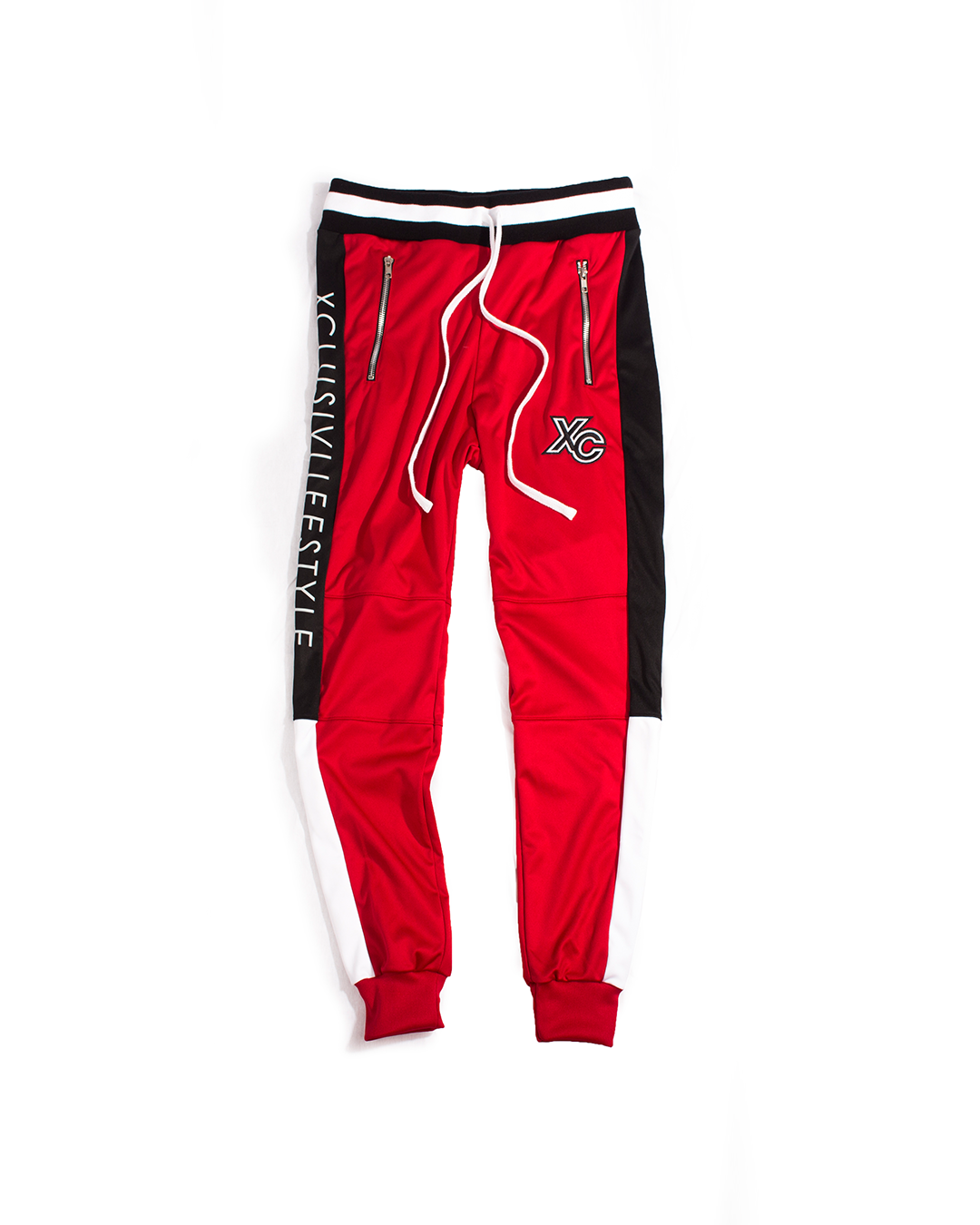 XCLUSIV RED TRACK PANT - Xclusiv Clothing Company