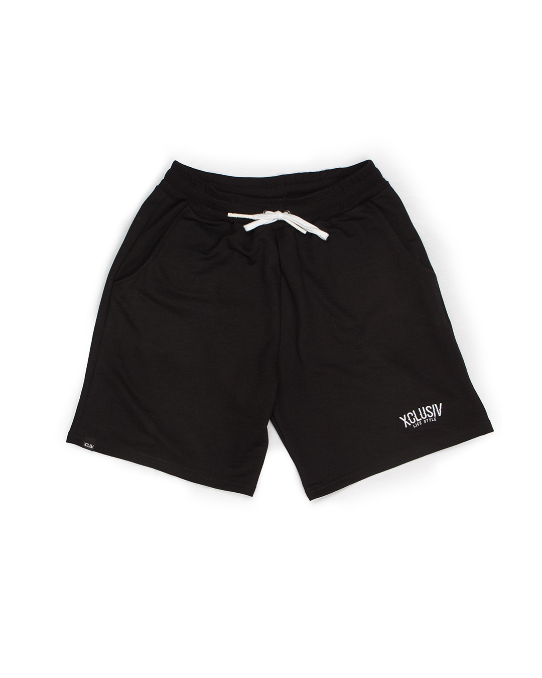 XCLUSIV FRENCH TERRY BLACK SHORT